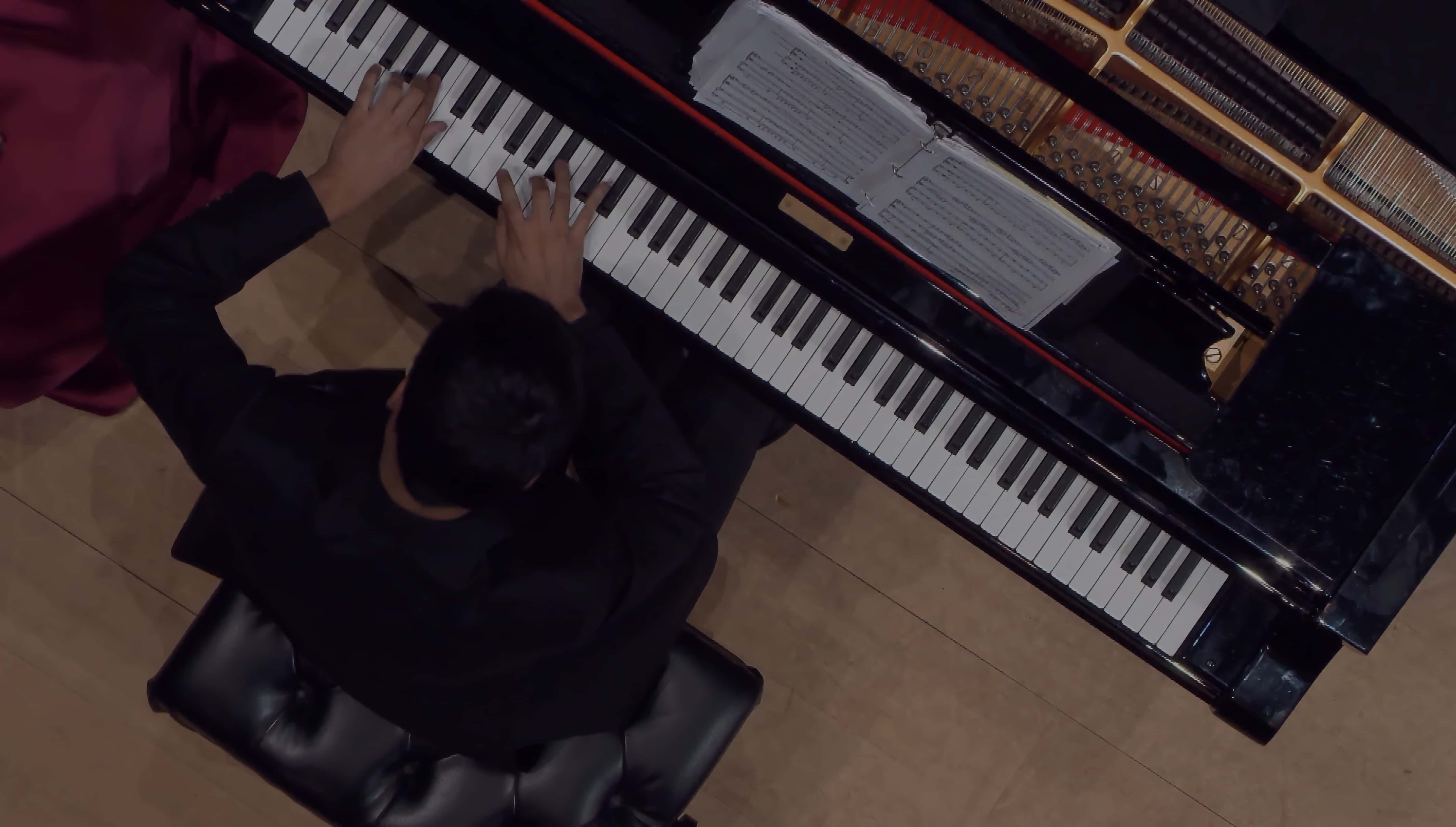 Giancarlo Llerena at the piano